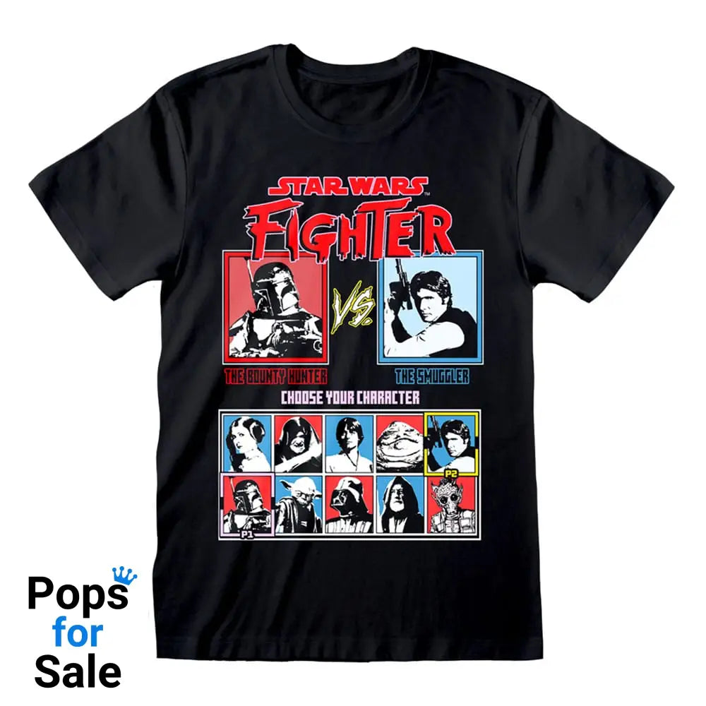 Star Wars T-Shirt Vs Screen Black Size M