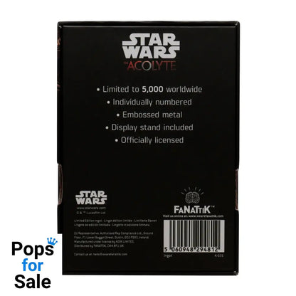 Star Wars The Acolyte Limited Edition ingot Ingot