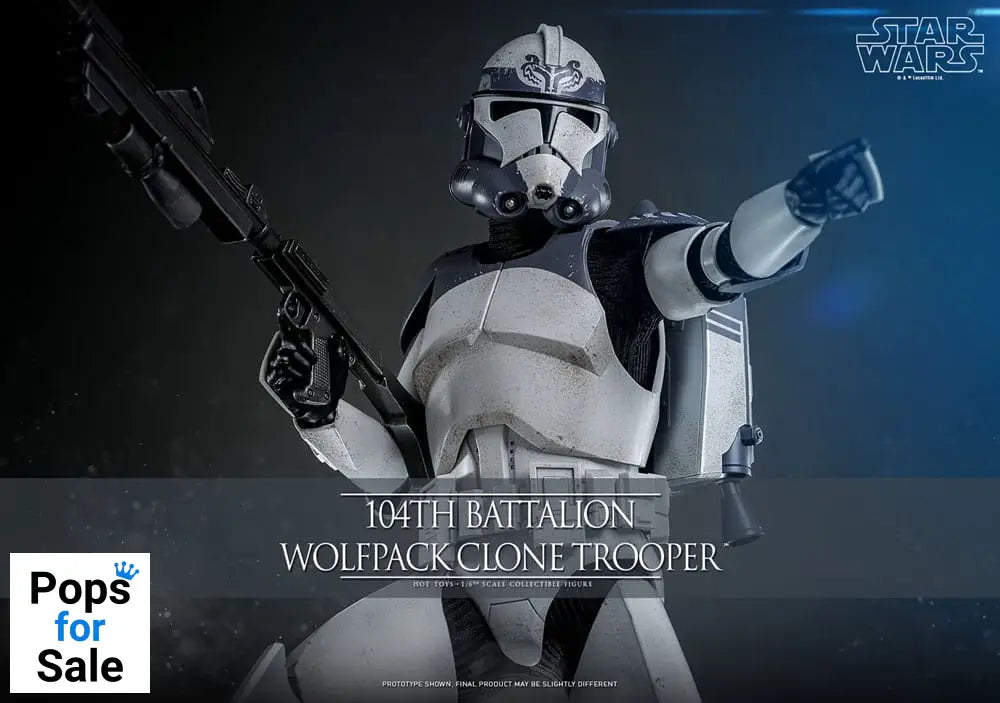 Star Wars The Clone Wars Action Figure 1/6 104th Battalion Wolfpack Clone Trooper 30 cm