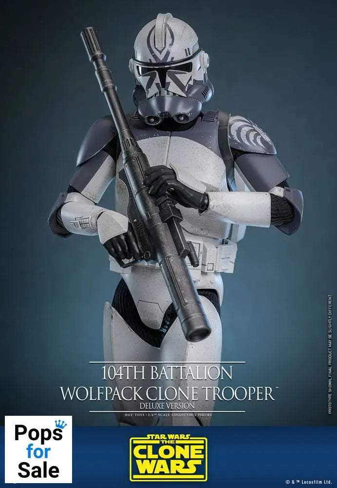 Star Wars The Clone Wars Action Figure 1/6 104th Battalion Wolfpack Clone Trooper Deluxe Version 30 cm