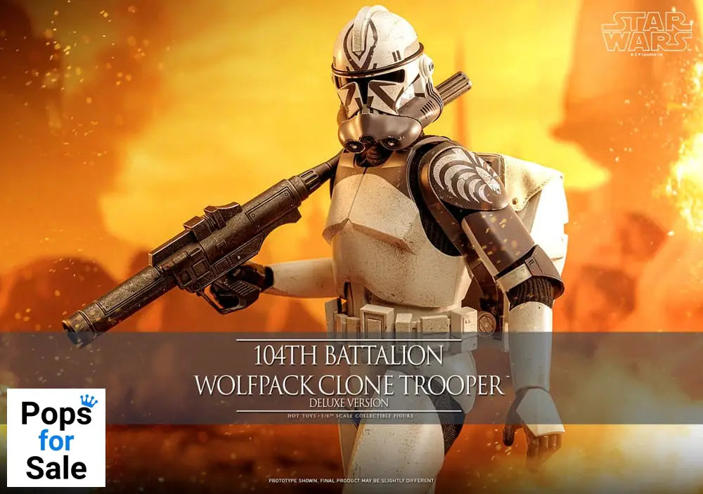 Star Wars The Clone Wars Action Figure 1/6 104th Battalion Wolfpack Clone Trooper Deluxe Version 30 cm