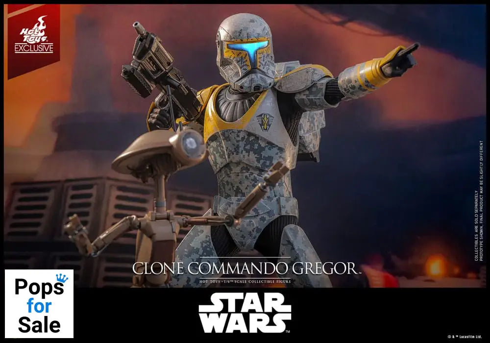 Star Wars: The Clone Wars Action Figure 1/6 Clone Commando Gregor Hot Toys Exclusive 30 cm