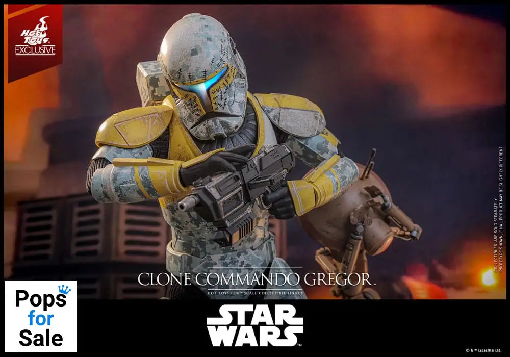 Star Wars: The Clone Wars Action Figure 1/6 Clone Commando Gregor Hot Toys Exclusive 30 cm