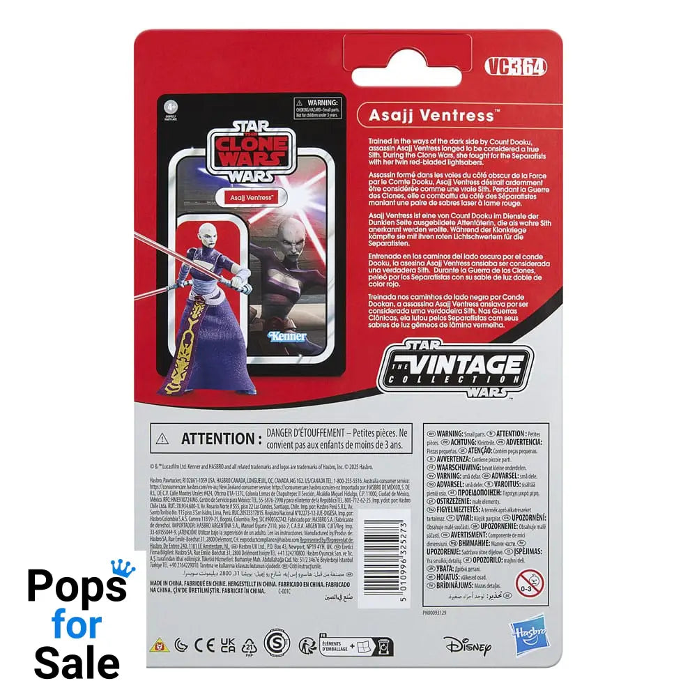 Star Wars: The Clone Wars Vintage Collection Action Figure Asajj Ventress 10 cm
