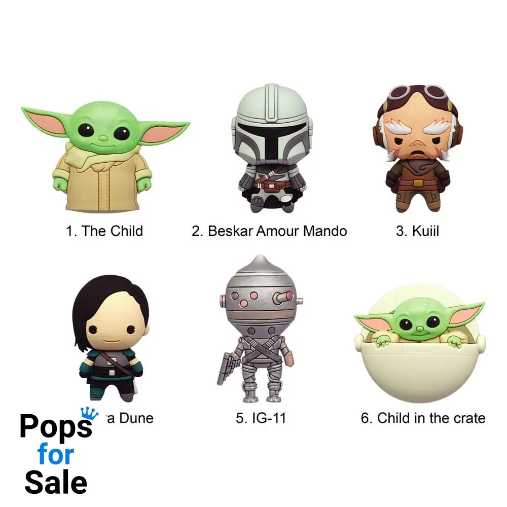 Star Wars: The Mandalorian 3D 3D Magnets Series 1 Display (12)