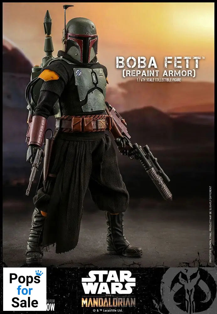 Star Wars The Mandalorian Action Figure 1/6 Boba Fett (Repaint Armor) 30 cm