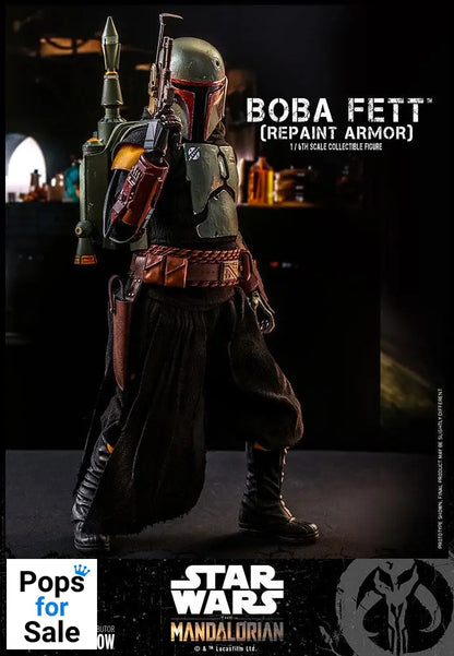 Star Wars The Mandalorian Action Figure 1/6 Boba Fett (Repaint Armor) 30 cm