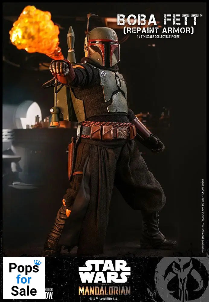 Star Wars The Mandalorian Action Figure 1/6 Boba Fett (Repaint Armor) 30 cm