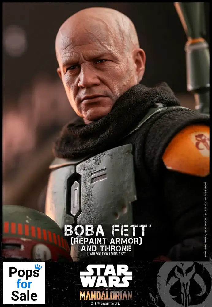 Star Wars: The Mandalorian Action Figure 1/6 Boba Fett Repaint Armor and Throne Special Edition 30 cm
