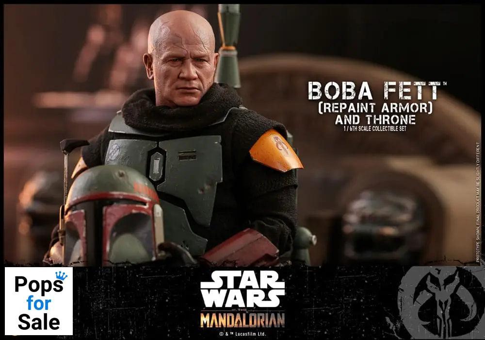 Star Wars: The Mandalorian Action Figure 1/6 Boba Fett Repaint Armor and Throne Special Edition 30 cm Action figures