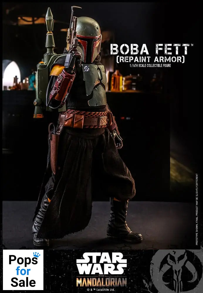 Star Wars: The Mandalorian Action Figure 1/6 Boba Fett Repaint Armor Special Edition 30 cm