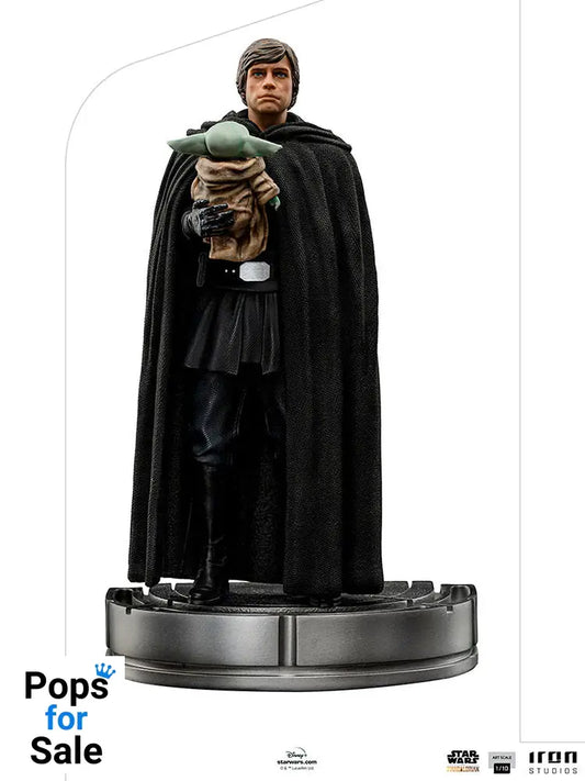 Star Wars The Mandalorian Art Scale Statue 1/10 Luke Skywalker and Grogu 21 cm Scale Figures
