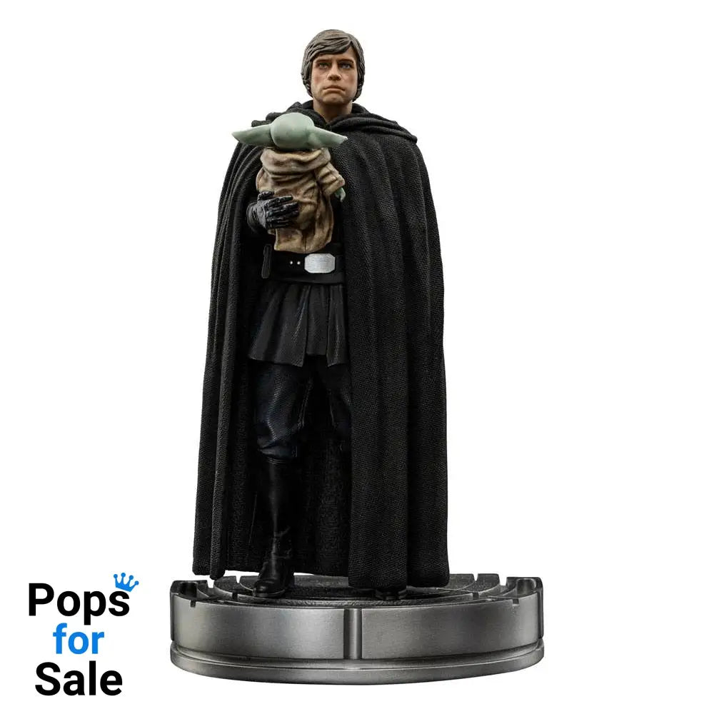 Star Wars The Mandalorian Art Scale Statue 1/10 Luke Skywalker and Grogu 21 cm