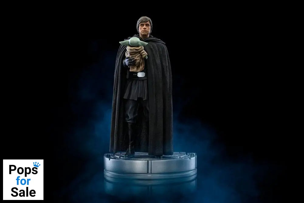 Star Wars The Mandalorian Art Scale Statue 1/10 Luke Skywalker and Grogu 21 cm