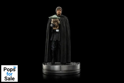 Star Wars The Mandalorian Art Scale Statue 1/10 Luke Skywalker and Grogu 21 cm