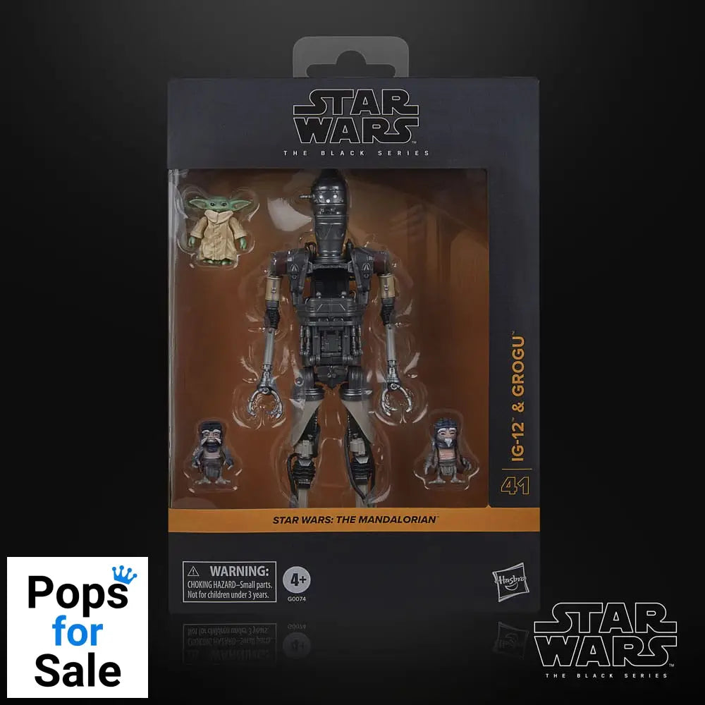 Star Wars: The Mandalorian Black Series Action Figure 2-Pack IG-12 & Grogu 15 cm