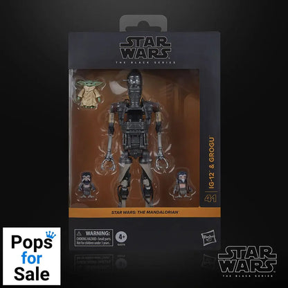 Star Wars: The Mandalorian Black Series Action Figure 2-Pack IG-12 & Grogu 15 cm