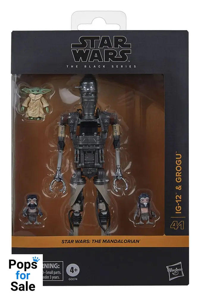Star Wars: The Mandalorian Black Series Action Figure 2-Pack IG-12 & Grogu 15 cm