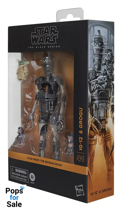 Star Wars: The Mandalorian Black Series Action Figure 2-Pack IG-12 & Grogu 15 cm Action figures
