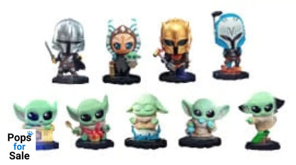 Star Wars The Mandalorian Cosbi Mini Figures 8 cm Blind Box Display (8) Mini-figures,Blind Boxes