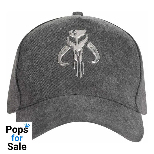 Star Wars The Mandalorian Curved Bill Cap Silver Crest Beanies & Caps