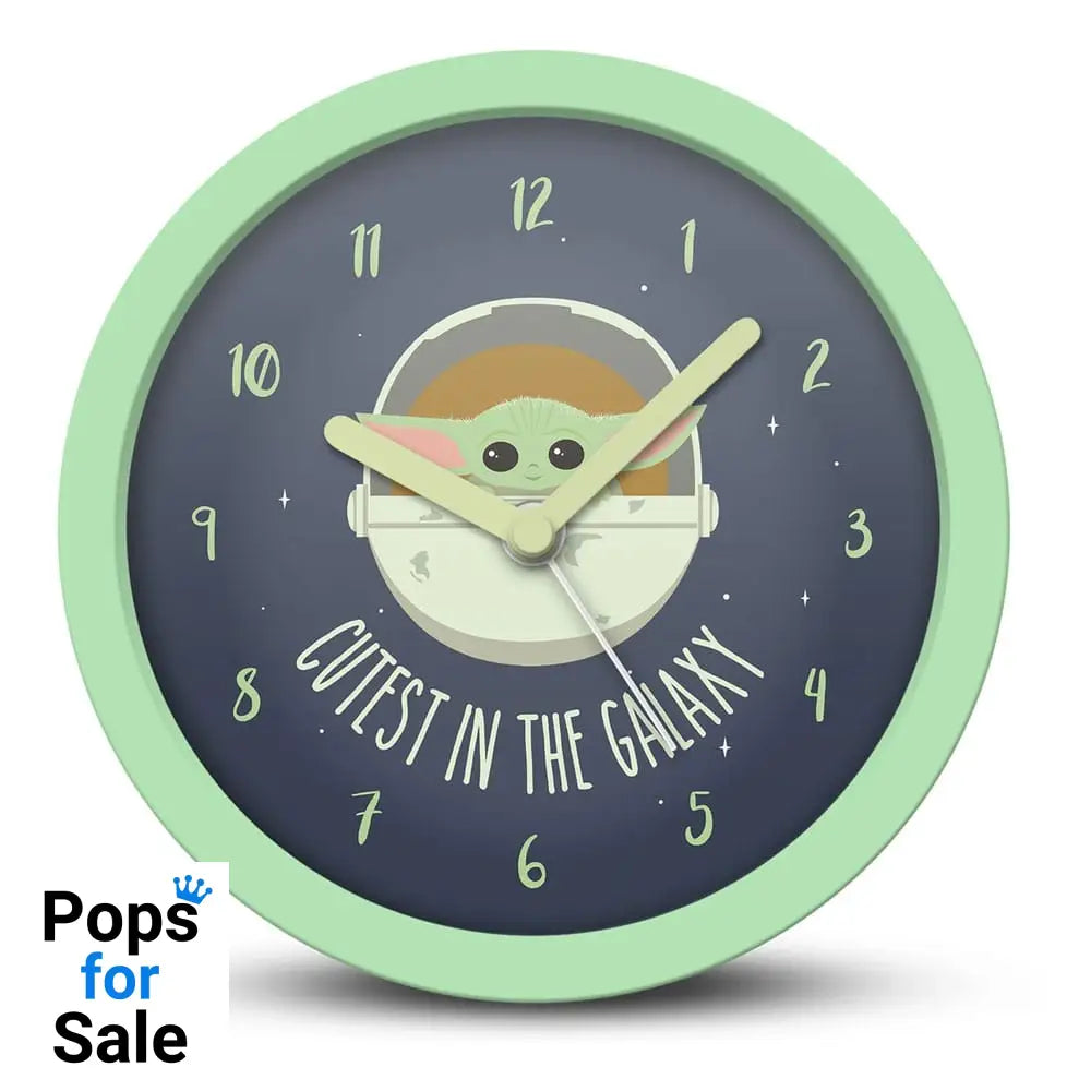 Star Wars: The Mandalorian Desk Clock Cutest in the Galaxy Clocks & Watches
