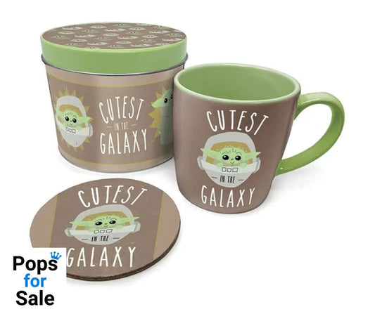 Star Wars The Mandalorian Mug with Coaster Cutest in the Galaxy