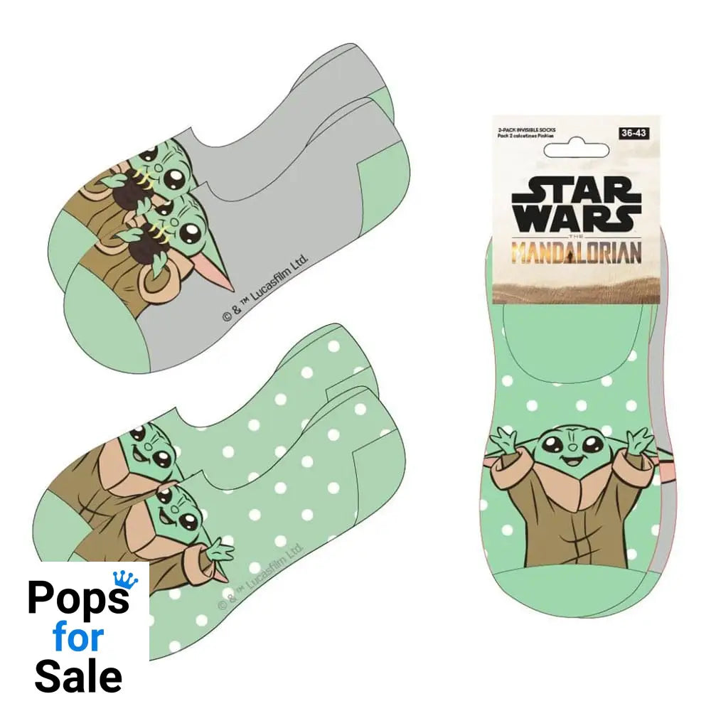 Star Wars: The Mandalorian no-show socks 2-packs 38-45 Footwear