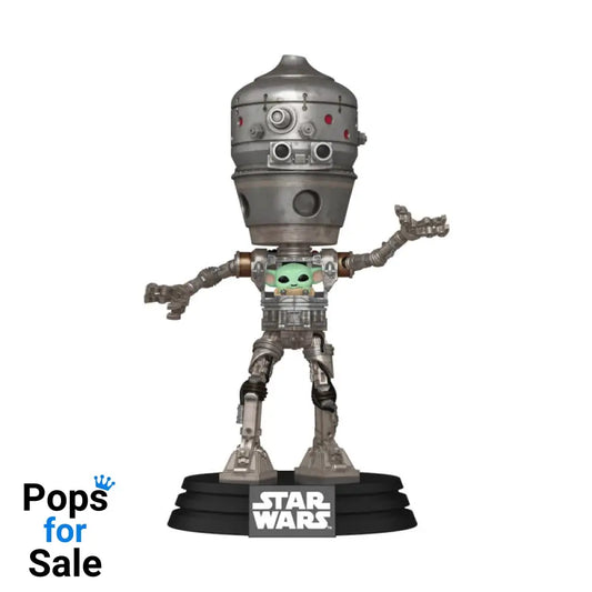 Star Wars: The Mandalorian POP! Deluxe Vinyl Bobblehead Figure IG-12 with Grogu 17 cm