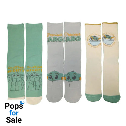 Star Wars The Mandalorian Socks 3-Pack Grogu L-XL Footwear