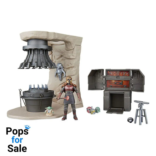 Star Wars The Mandalorian Vintage Collection The Armorer’s Forge with The Armorer (Lakeside Covert World) Playsets