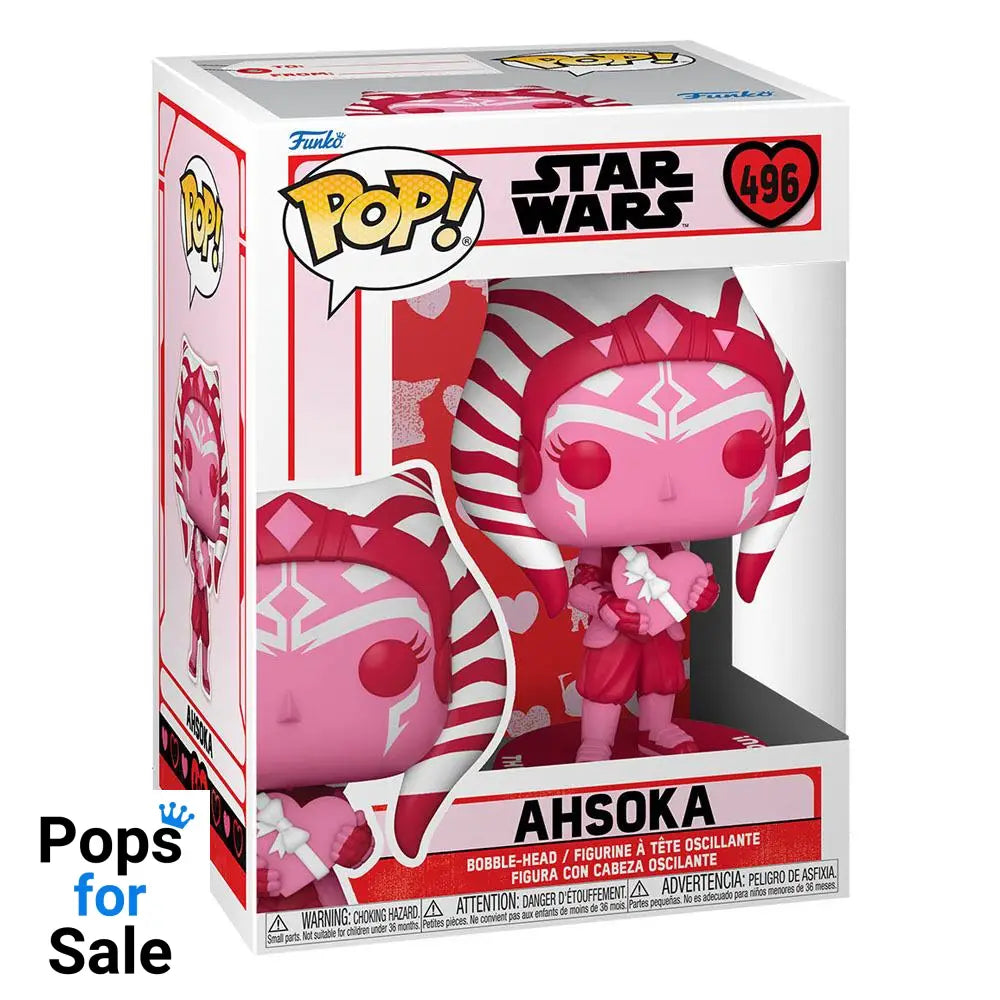 Star Wars Valentines POP! Star Wars Vinyl Figure Ahsoka 9 cm
