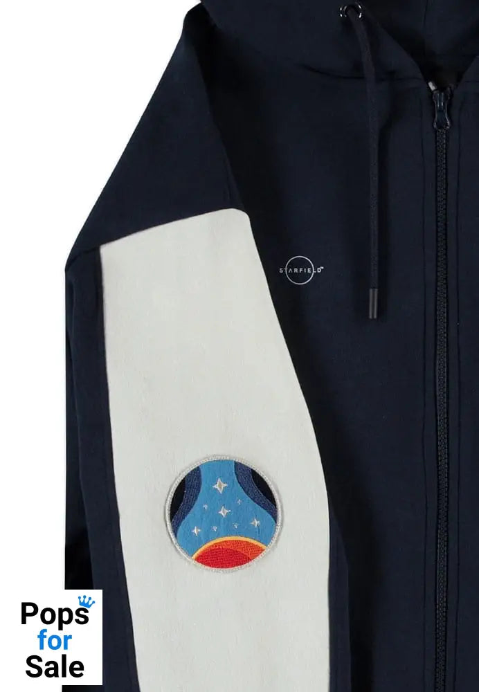 Starfield Zipper Hoodie Monochrome Emblem Size XXL