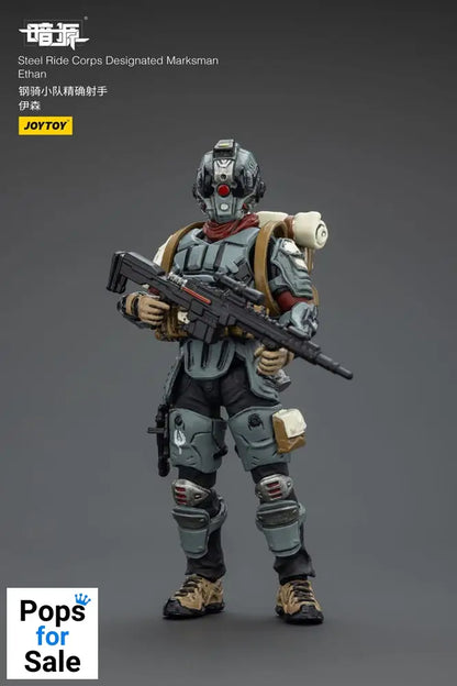 Steel Ride Corps Dark Source Action Figur Designated Marksman Ethan 7 cm