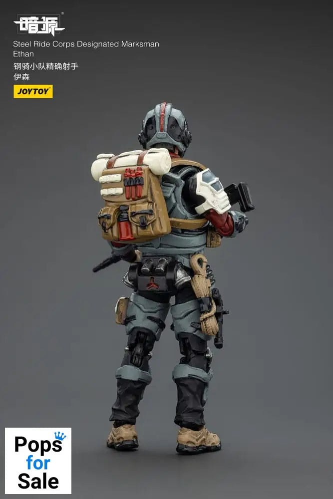 Steel Ride Corps Dark Source Action Figur Designated Marksman Ethan 7 cm Action figures