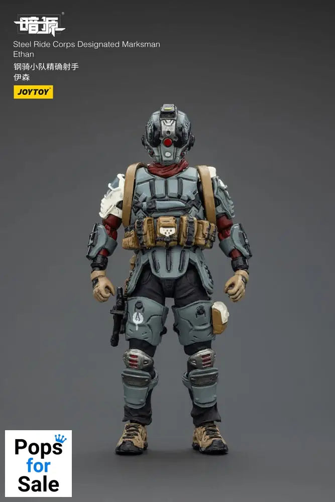 Steel Ride Corps Dark Source Action Figur Designated Marksman Ethan 7 cm Action figures