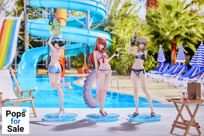 Steins Gate PVC Statues 3-Pack 1/7 Suzuha Amane, Kurisu Makise, Mayuri Shiina Swimsuit Ver.