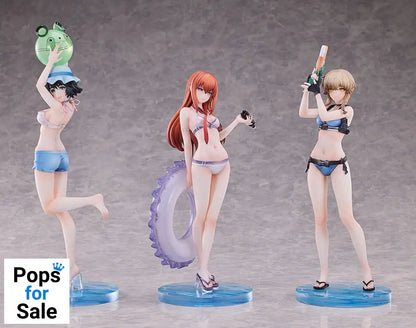 Steins Gate PVC Statues 3-Pack 1/7 Suzuha Amane Kurisu Makise Mayuri Shiina Swimsuit Ver. Statues
