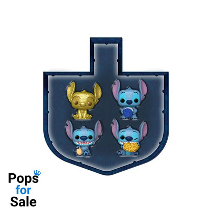 Stitch Holiday 2024 Pocket POP! Vinyl Mini figures 4-Pack Dreidel Box 4 cm