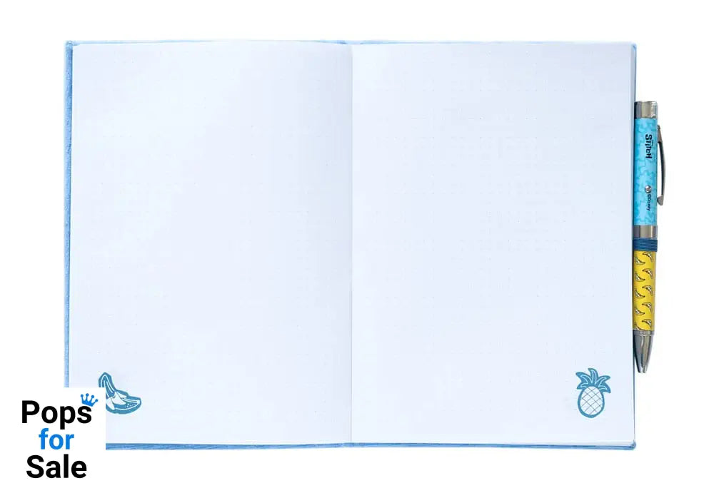 Stitch Premium Plush Notebook A5 with pen Tropical