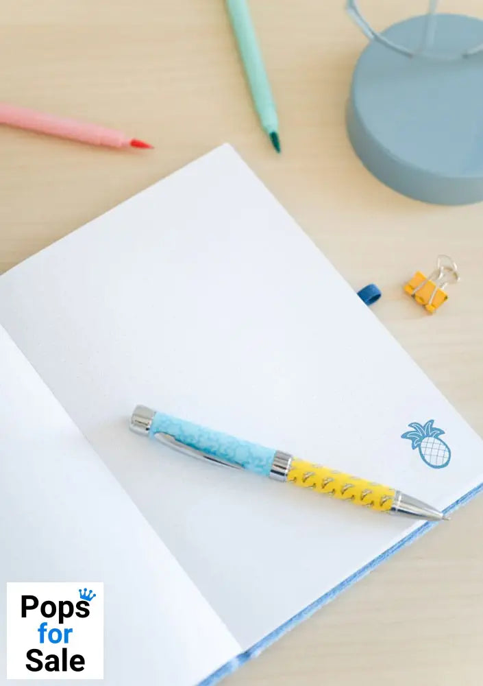 Stitch Premium Plush Notebook A5 with pen Tropical