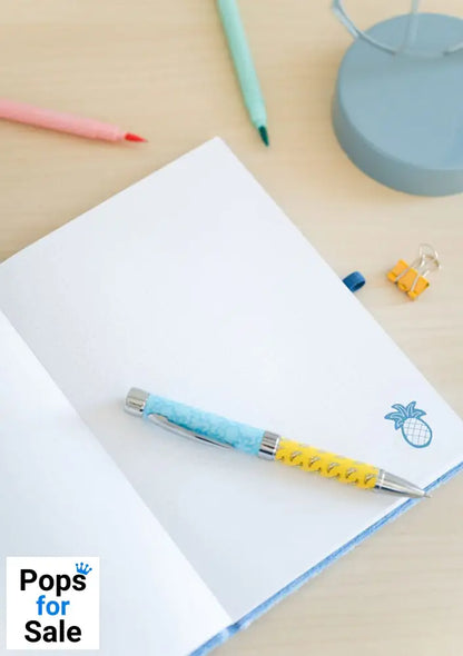 Stitch Premium Plush Notebook A5 with pen Tropical