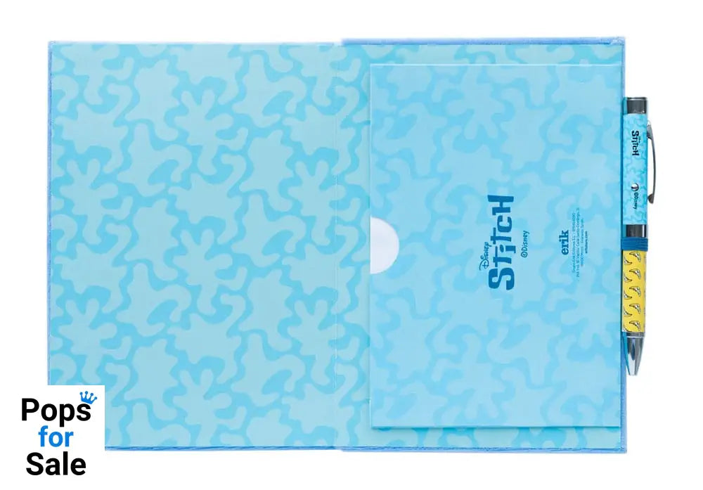 Stitch Premium Plush Notebook A5 with pen Tropical