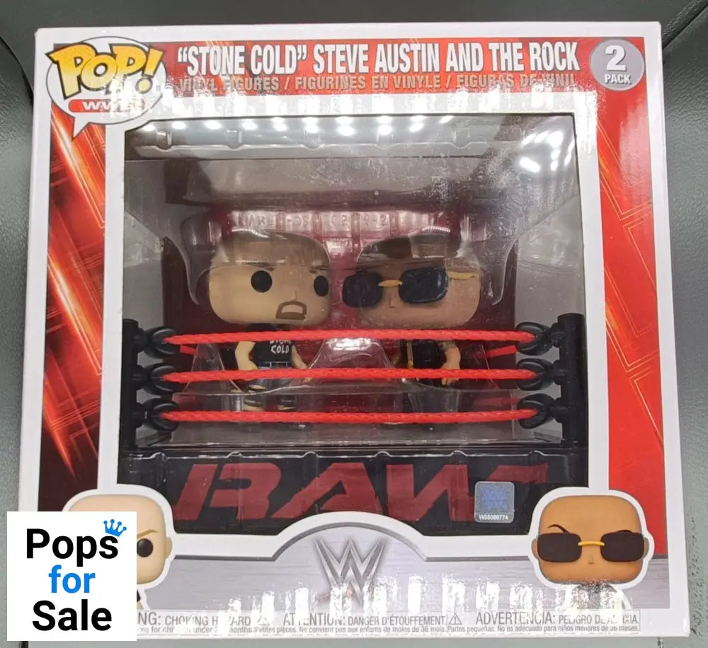 Stone Cold Steve Austin vs The Rock - Deluxe - WWE Funko POP
