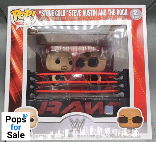 Stone Cold Steve Austin vs The Rock - Deluxe - WWE Funko POP