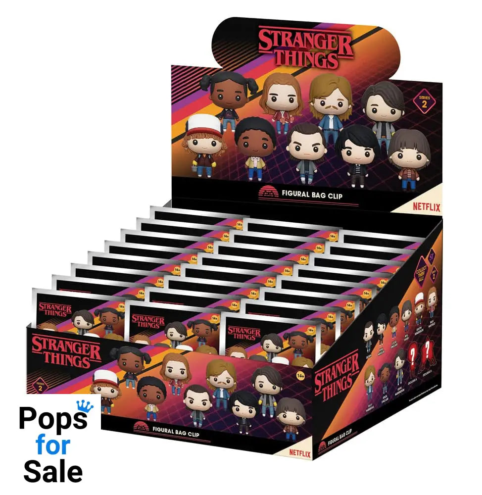 Stranger Things 3D PVC Bag Clips  Series 2 Display (24)