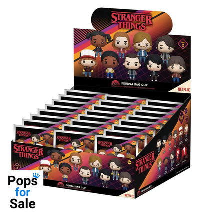 Stranger Things 3D PVC Bag Clips  Series 2 Display (24)