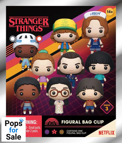 Stranger Things 3D PVC Bag Clips Series 3 Display (24)