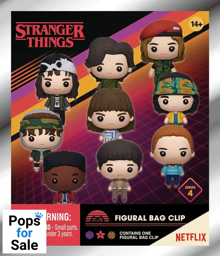 Stranger Things 3D PVC Bag Clips Series 4 Display (24)