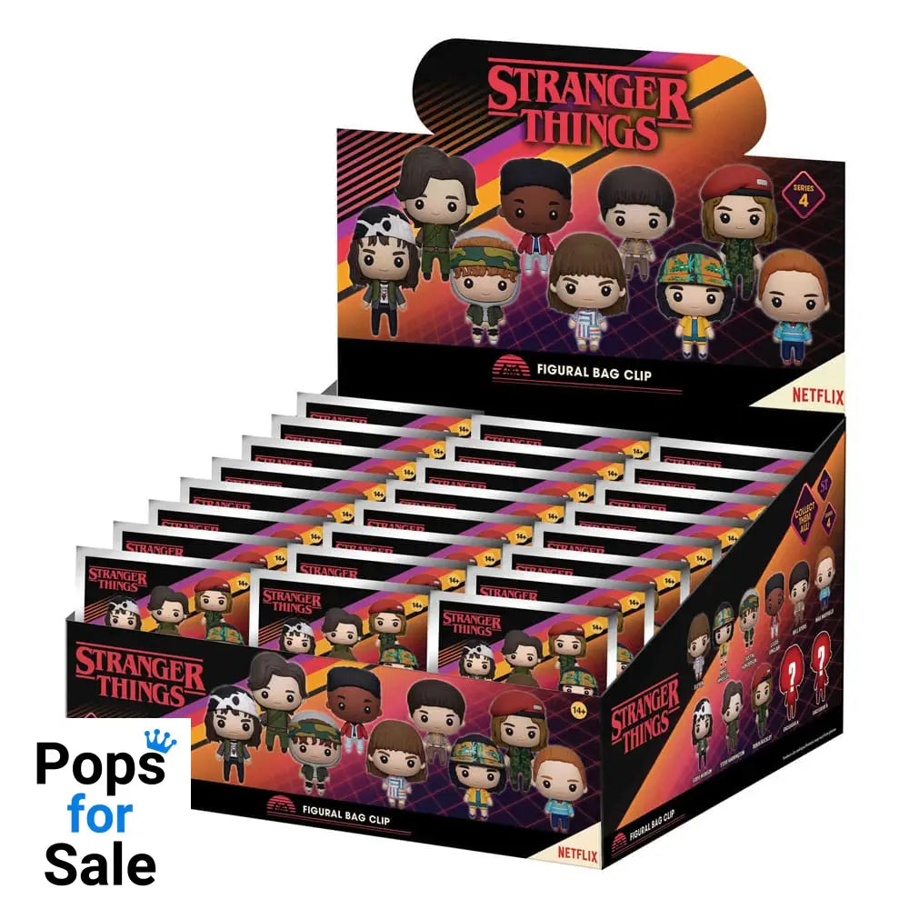 Stranger Things 3D PVC Bag Clips Series 4 Display (24)